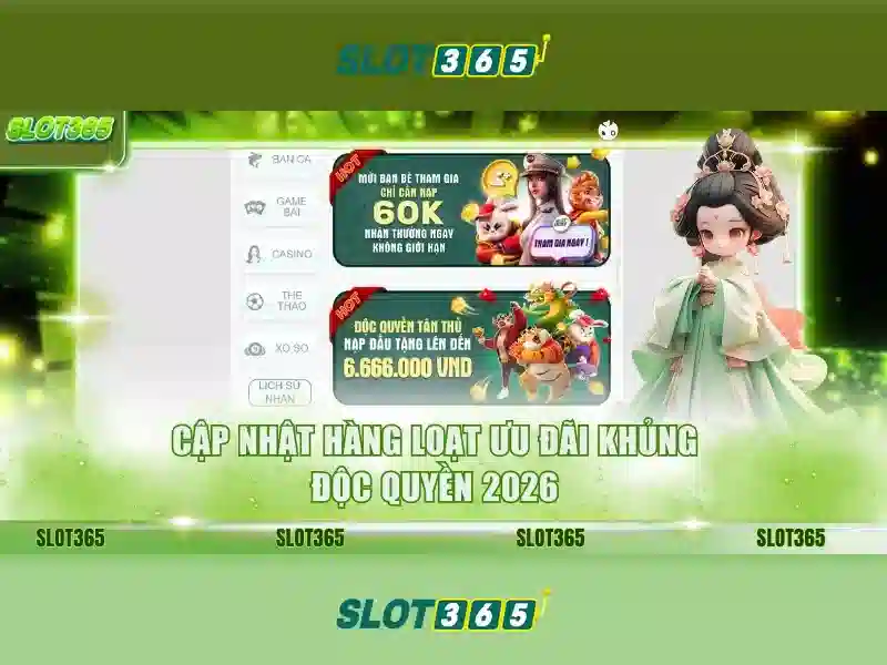 Slot365: Đánh giá và trải nghiệm trò chơi slot trực tuyến Giao diện nhà cái hoàn hảo