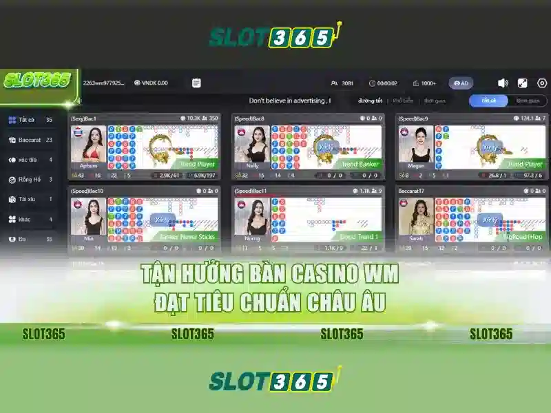 Slot365: Đánh giá tổng quan về nền tảng chơi Slots trực tuyến Giao diện nhà cái hoàn hảo